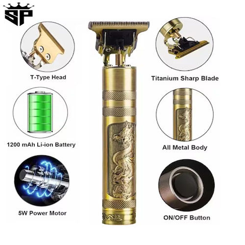 T9 Hair Trimmer For Men, Professional Hair Clipper, Adjustable Blade Clipper, Hair Trimmer and Shaver,Retro Oil Head Close Cut Precise hair Trimming Machine