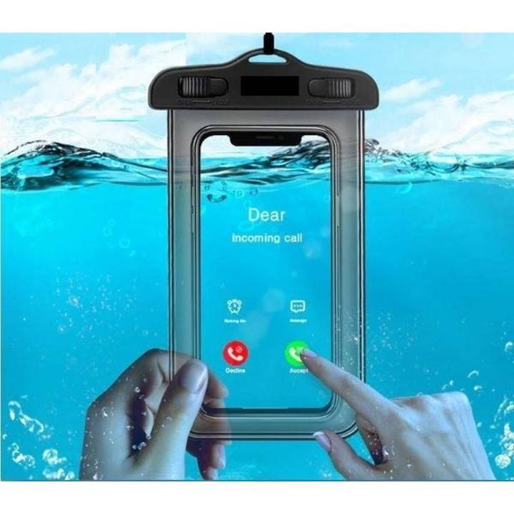 Waterproof Mobile Case PVC Bag Transparent Touch Screen Premium Cell Phone Pouch Cover For Travel Hiking Rainy Season Monsoon