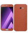 Samsung Galaxy A7 2017 Brown Common Leather Texture Mobile Skin. 