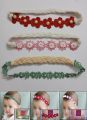 Pack of 3 baby hair band/ baby accessories - Lace style baby band (age: 3 months to 1 year). 