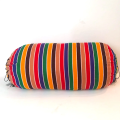 Relaxsit Round Pillow side Pillow Gao pillow traditional side cushion ideal for floor sittings made with Acrylic & polyester weaved Inclusive of polyester filling  covers or with inserts both listed - gol takiya ( size 12" H x 24"W). 