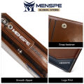 MENSPE Men Wallet RFID Card Case Safety Card Holder RFID Blocking PU Leather Wallet Card Holder Coin Wallet Document Organizer Card Case with Zipper. 