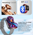 Zero® Delta Smartwatch | Ultra 2.04” AMOLED Display, Bluetooth Calling, IP67 Waterproof | Best Price Smart Watch for Men, Women, iPhone & Android Users. 