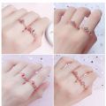 Korean Fashion Adjustable Crown Ring Disney Princess Ring Cincin 925 Silver Open Crown Ring Girl Fairy Princess Ring. 