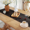 Lace Tablecloth Stylish Transparent White Black Table Covers. 
