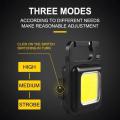 New Arrival Magnetic COB Keychain Light 800Lumens Bright USB Rechargeable Flashlight 3 Light Modes Portable Folding Work Lamp.. 