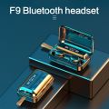 BTH-F9-5 Bluetooth Earbuds with Power Bank. 