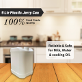 Jerry can" | "Water Bottle" | 5 Liter | Food Grade & Premium Quality Plastic | Multipurpose Liquid Storage Container for Water, Milk, Cooking oil & Food graded liquids | Secure Cap | Available in White Color. 