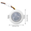 Mini Closet PIR Sensor Detector Smart Switch 110V 220V LED PIR Infrared Motion Sensor Detection Automatic Sensor Light Switch. 