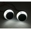 Motorcycle Handlebar Turn Signal Light, 2PCS DC 12V LED Bar End Light Handlebar Indicator Light Blinker Handle Bar Grip End Light for Motorcycle Bicycle, Pack of 2. 