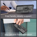 For Samsung Galaxy A55 5G Case With Slide Camera Cover Built in 360° Rotate Ring Stand Kickstand Full-Body Rugged Shockproof Protective Phone Cover. 
