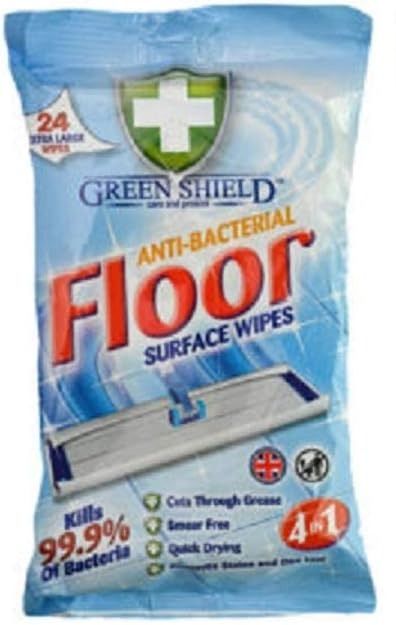 GREEN SHIELD WIPES ANTI BACTERIAL FLOOR SURFACE 4IN1 24PC