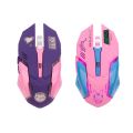 Breathing LED USB Wireless Optical Mouse 2400dpi Mute PC Laptop Computer 6 Buttons Gaming Mice for OW DVA overwatch Dropship. 
