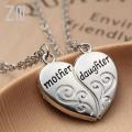 Zn Popular Mother And Daughter Heart Necklace Women Love Necklace Mother's Day S For Mother. 
