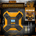 Ingco Original Digital  12V Auto Air Compressor with Led Light. 