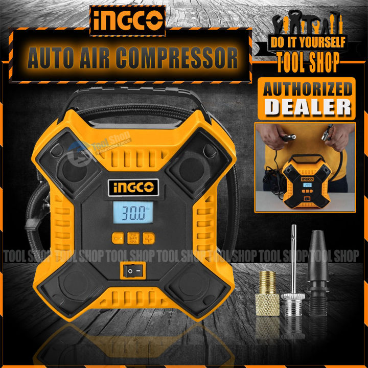 Ingco Original Digital  12V Auto Air Compressor with Led Light