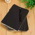 Black cover Notebook diary Vintage 88 pages Blank paper Sketchbook A6 size Retro Graffiti painting for Office supplies School stationery Creative artists Writing and sketching Personal journal. 