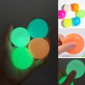Glow in the Dark Ball 2pcs Luminous Sticky Ball Glow in the Dark Stress Relief Toy for Kids Teens Adults Fun Relaxing Sensory Ceiling Ball Perfect Gift Luminous Ball Kit. 