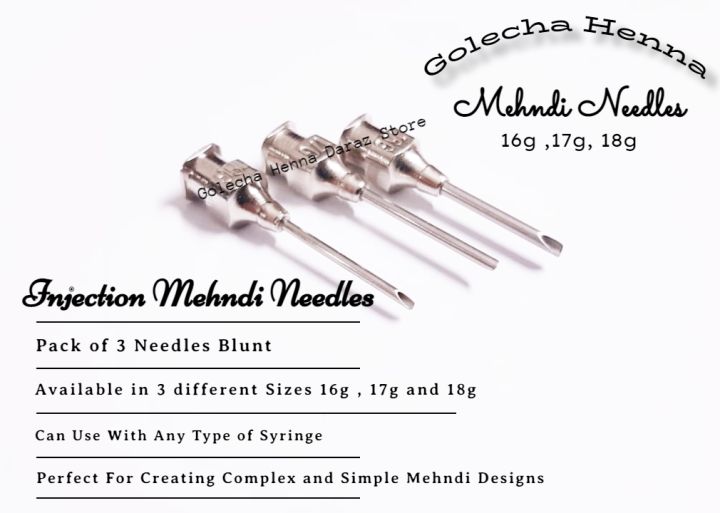 Mehndi%20Injection%20Pen%20Needles%20Pack%20of%203%20Different%20Sizes%20Needles%2016g,%2017g,%2018g%20To%20create%20Stunning%20Mehndi%20Henna%20Art%20Designs%20-%20Image%203