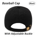 China Made Plain Caps for Adults Plain P Caps with Curved Brim Black and Gray Cap for Men and Women with Adjustable Buckle on Back. 