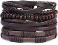 [SPECIAL OFFER] Pack of 4 Multirope Traditional Leather Bracelets    -RMK 's  COLLECTION. 