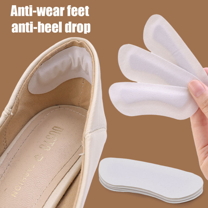 1/4/8Pair Simulation PU Anti-wear Feet Shoe Pads Heel Protectors Shrinking Size Insoles Adjust Size High Heel Cushion Inserts