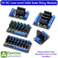 5V 1 2 4 8 Channel SSR AVR G3MB-202P 8 Way Low Level Solid State Relay Module 240V 2A Output With Resistive Fuse for Arduino by Electrica. 