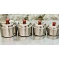 stainless steel storage containers with lids/ food keeper. 