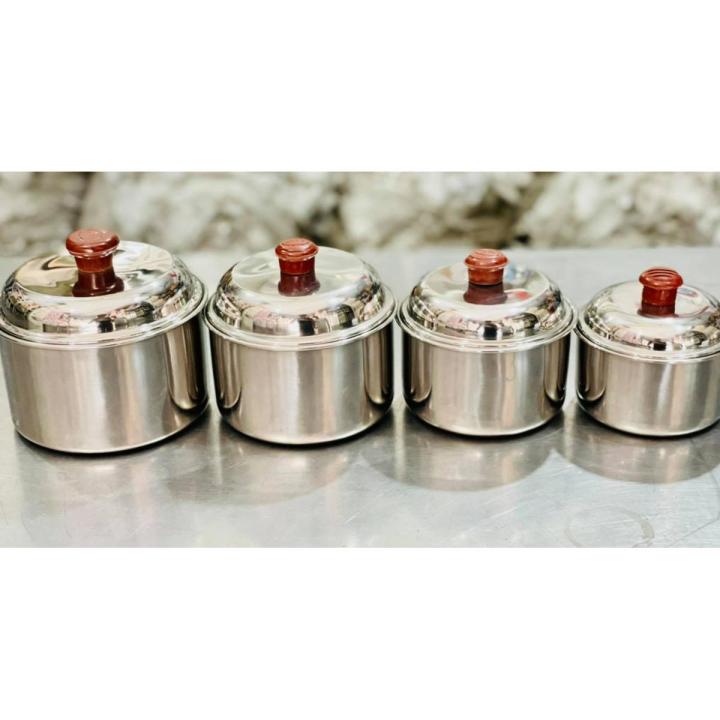 stainless steel storage containers with lids/ food keeper