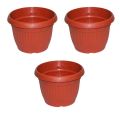 Pack of 3 Medium 7 inch Flower Pot for all size plants and flower growing dia 7 inch height 5 inch. 