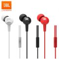 JBL C100SI In-Ear Headphones with Mic Bass Stereo Wired In-ear Earphones With Mic Earbuds Headphones 【white/black/red】. 