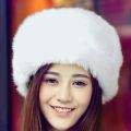 Ladies Girls Female Women Faux Russian Hat Black Fluffy Cossack Holiday Hat S Cap Winter 56Cm. 