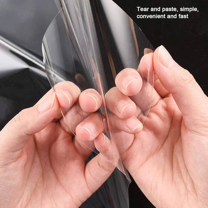 4 Sheets (12 Inches x 12 Inches) 2 Layer Self Adhesive Lamination Sheet Roll For Car Paint, Bumper, Hood, Mobile Phones Laptop Tablet Laminating Sheet-1
