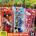 🔥 FREE GOODIES BAG 🔥 6 In 1 Stationery Set Kids School Pencil Eraser Ruler Children Birthday Present Gift Alat Tulis. 
