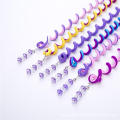 Rainbow color Rainbow headband Vibrant Cute design 6PCS/lot Childern hair accessories Long elastic detail Cute girls hair band. 