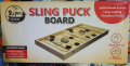 Sling puck board Pucket Game Board Wooden Desktop Hockey Game Fast Sling Puck Game for Kids and Adults. 