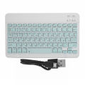 Wireless Bluetooth Keyboard Keycaps Typewriter Compatible with Universal Device 10inLight Green Russian. 