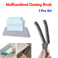 3pcs/set, Groove Cleaning Brush, Gap Brush, Handheld Crevice Brush, Multifunctional Cleaning Brush, Window And Door Track Brush, Dust Removal Brush, No Dead Corner, Cleaning Supplies, Cleaning Tool. 