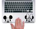 Laptop Sticker - Mickey and Minnie Peeking Up Disney - for Laptop Trackpad Vinyl Sticker Decal (2.5 inch) Size:2.5 inch. 