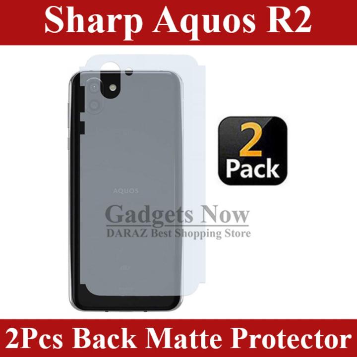 Sharp Things Protector Sharp Aquos R2 Matte Back Protector Carbon Soft Skin Sheet 2 Pcs Combo ...