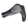 1 Set Bicycle Mountain Bike Rubber Bullhorn Handlebar Grips Riding Bilateral Locking Grips. 