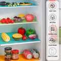 Pack Of 4Sheet (Size30x45cm) Fridge Mat Refrigerator Mat Liners for Shelves Silicone Antibacterial Fridge Mats Drawers Cabinets Protective Pads Moisture Proof Refrigerator Mats. 