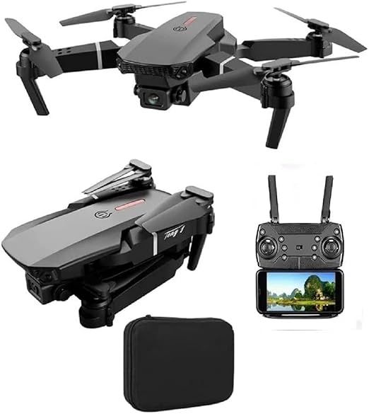E88 Foldable Mini Drone with HD Camera – WiFi FPV Remote Control Quadcopter Toy for Kids & Adults
