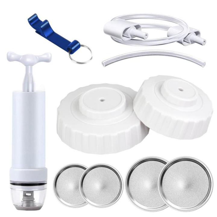 Mason Jar Sealer Kit Odorless Jar Sealer For Mason Jars Food-Grade Silicone Food Storage Vacuum Sealer Kit Extend Shelf Life