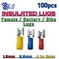 Bike horn Thimble, Bettery lugs Femle wire Thimble 100pcs Mix sizes 1.5mm, 2.5mm 4mm to 6mm. 