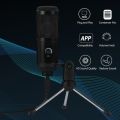 USB Microphone,Cardioid Metal Condenser for Karaoke Recording Microphone with Noise Suppression,Plug & Play,Latency-Free with with Tripod Stand for _YouTube-K669 Gaming Recording PC,Laptop,Conferences, Chat,Live Broadcast_ silver Color. 