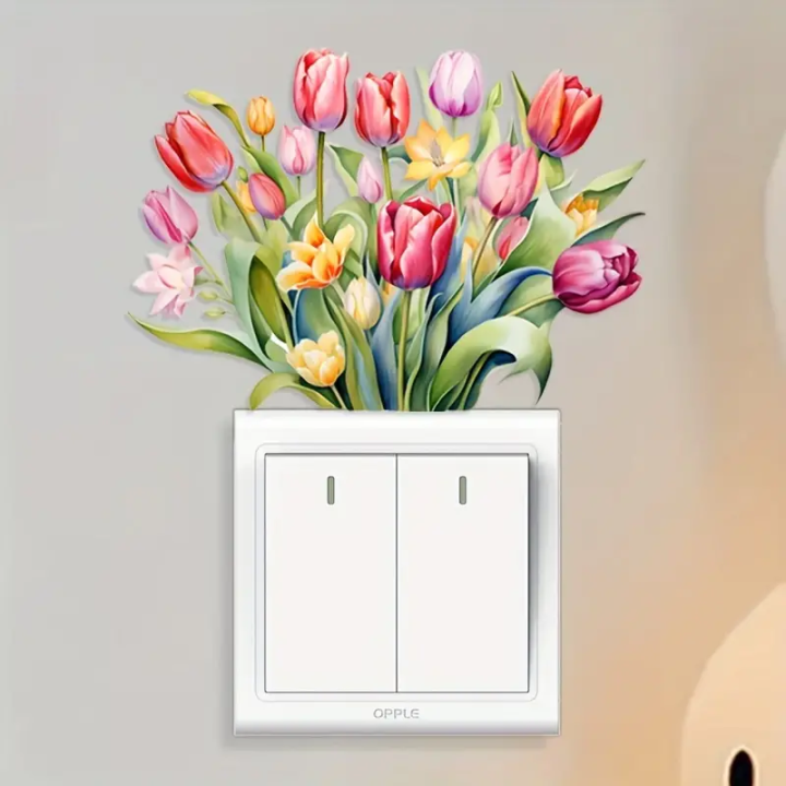 Lovely%20Floral%20Switchboard%20Wall%20Decals%20Peel%20And%20Stick%20Art%20DIY%20Decor%20for%20Light%20Switch%20Plate%20Cover%20Board%20Wall%20Stickers%20-%20Image%202