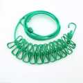 portable portable cloth line with 12 clips ,portable clothing rope. 