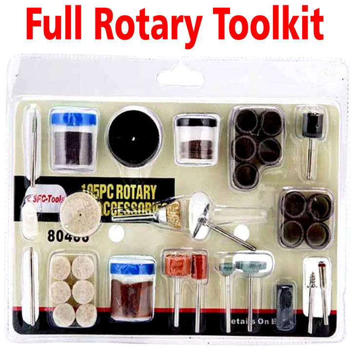 105 PCS Mini Drill Machine Accessories Rotary Tool Kit Rotary Drill Machine Toolkit Tool Kit Pen Grinder Toolkit Tool Kit Set Power Tools Grinder Toolkit Tool Kit