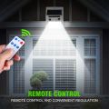 SANX 30LED Solar Light Waterproof Motion Sensor Solar Street Light Solar Security Warning Lamp with Remote for Garden Houses. 